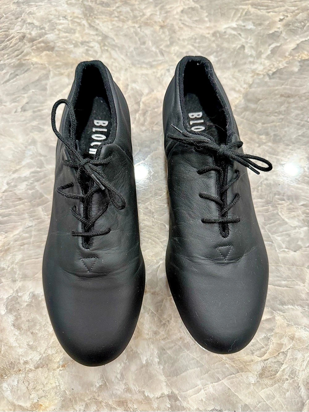 Bloch Tap-Flex Black Leather Tap Shoes Size 7.5M Worn Once